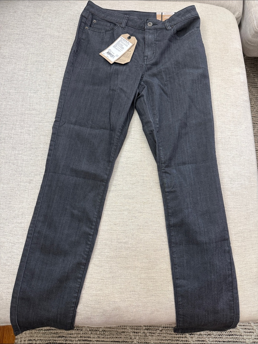 Prana Women’s Straight-Leg Jeans in Charcoal Blue